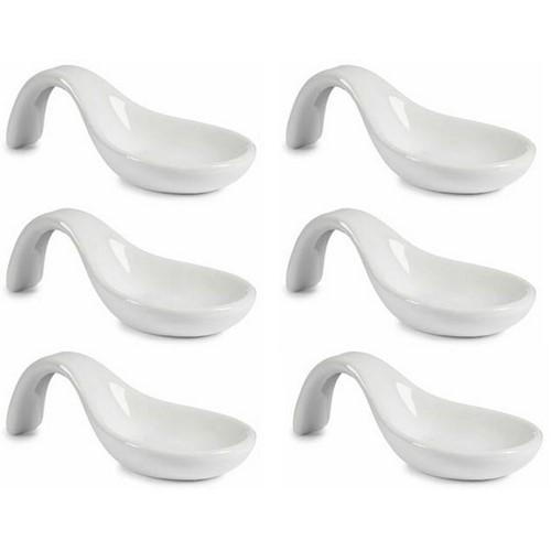 SET 6 CUCHARILLAS APERITIVO VESSIA PORCELANA